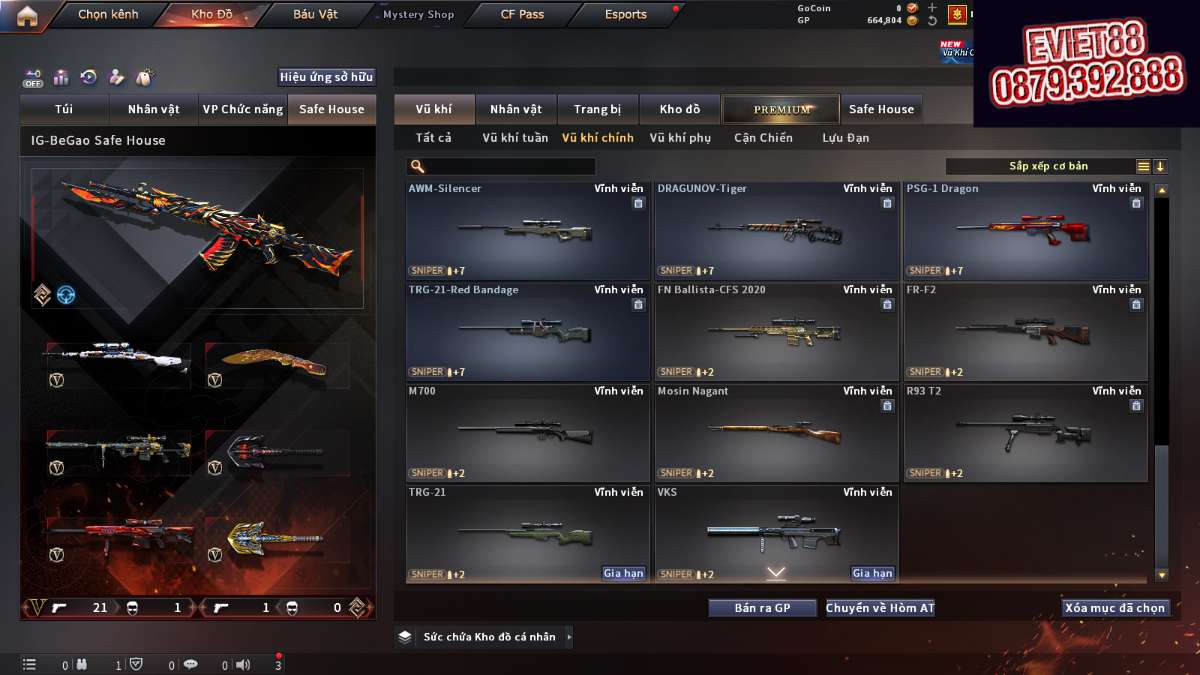 shop acc cf uy tin gia re